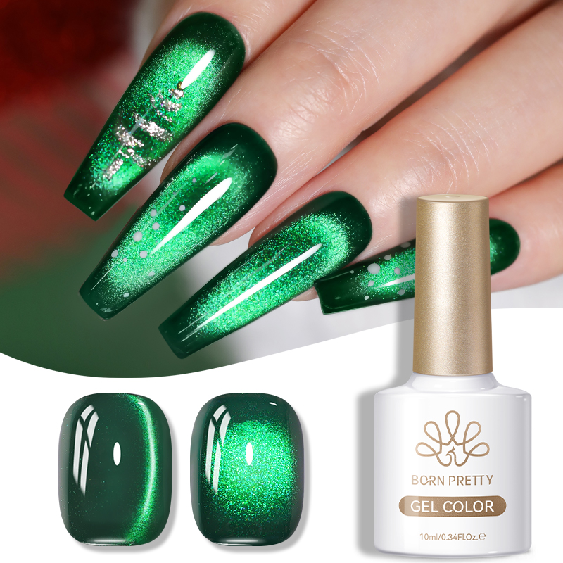 Nail Art Emerald Green - 본 프리티 10ml 에메랄드 그린 젤