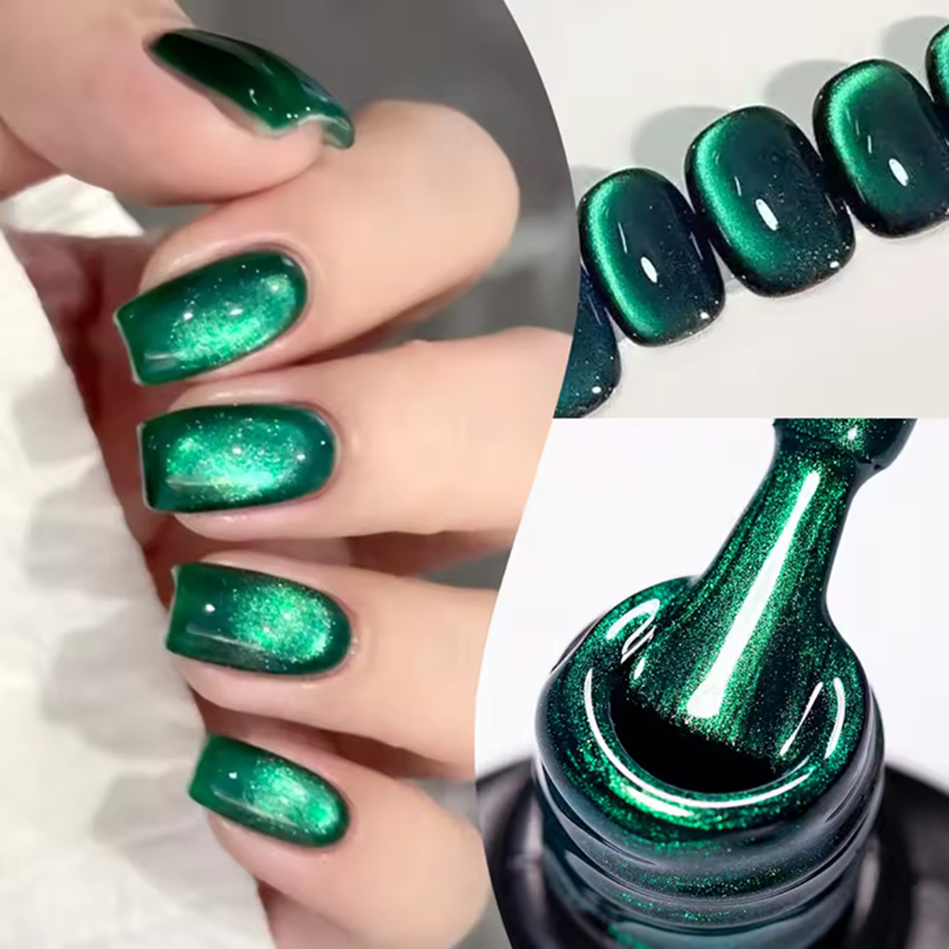 Nail Art Emerald Green - MAINEL 10ML 1Pcs 높은 채도의 에메랄드