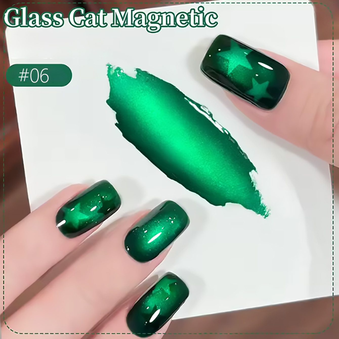 ZH 12ML 에메랄드 그린 마그넷 캣아이 2026 신 - Nail Art Emerald Green 리뷰 및 가격