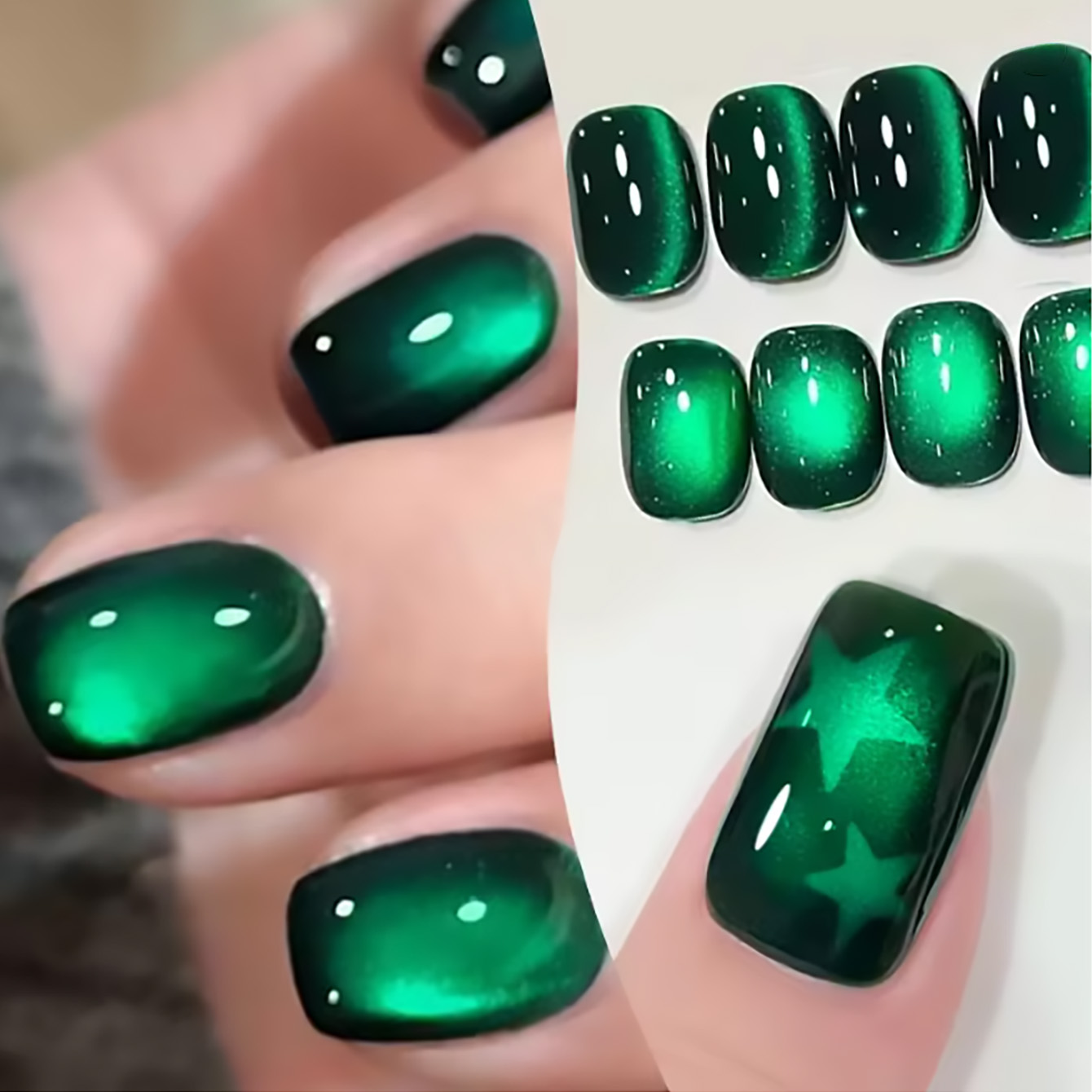 ZH 12ML 에메랄드 그린 마그넷 캣아이 2026 신 - Nail Art Emerald Green 리뷰 및 가격