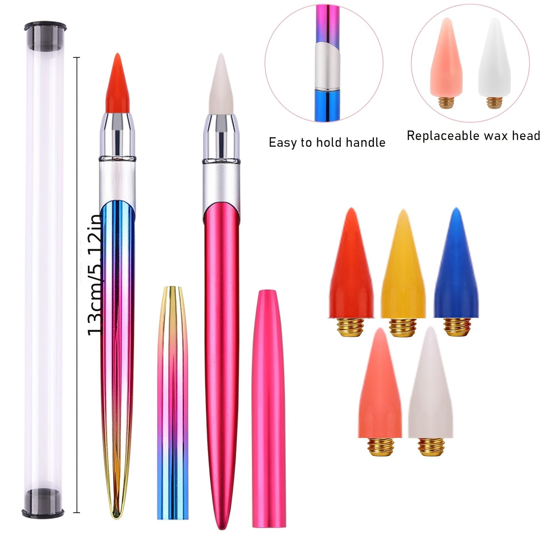 왁스가 필요 없는 자가 접착식 다이아몬드 페인팅 펜,  - Nail Art Dotting Tool 리뷰 및 가격