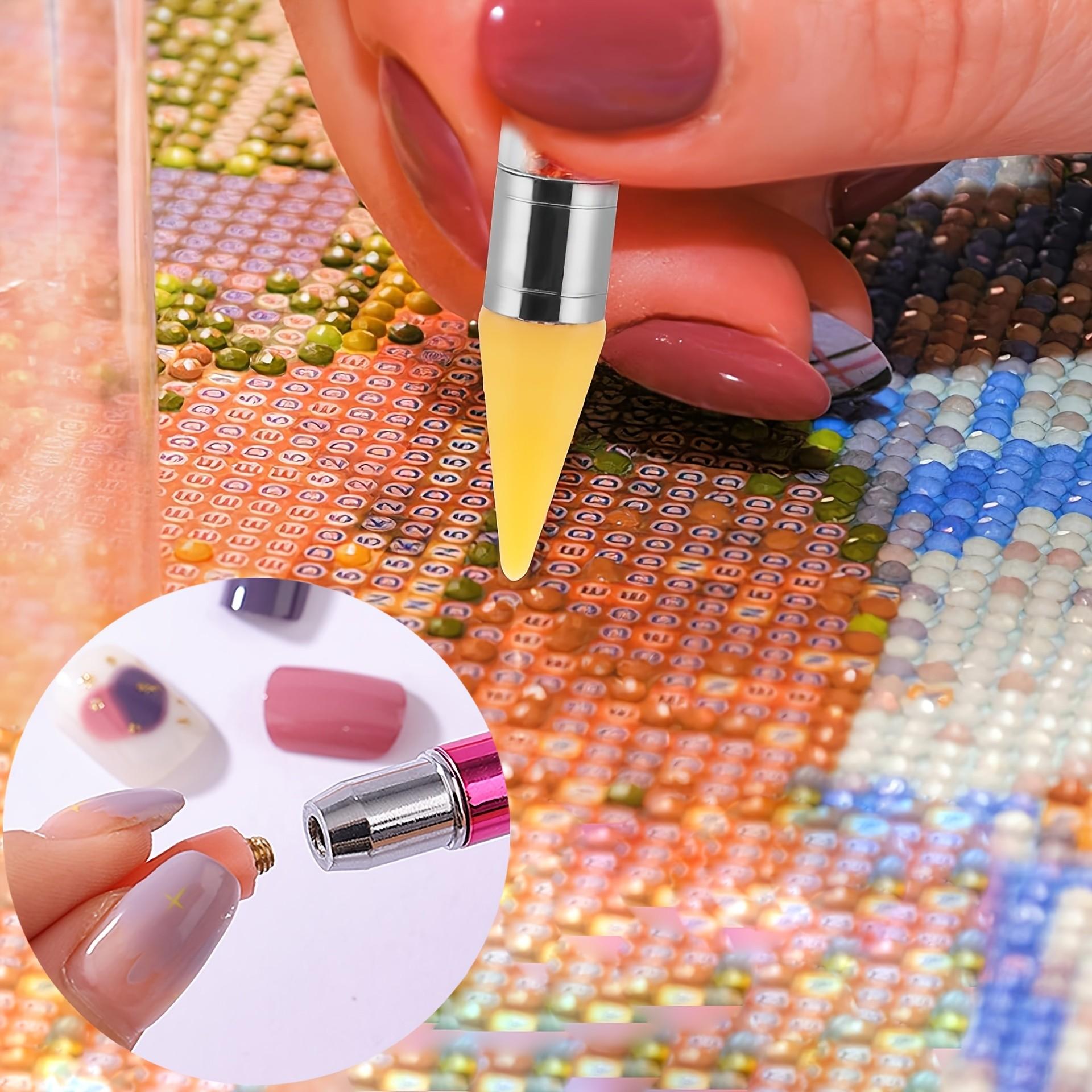 왁스가 필요 없는 자가 접착식 다이아몬드 페인팅 펜,  - Nail Art Dotting Tool 리뷰 및 가격
