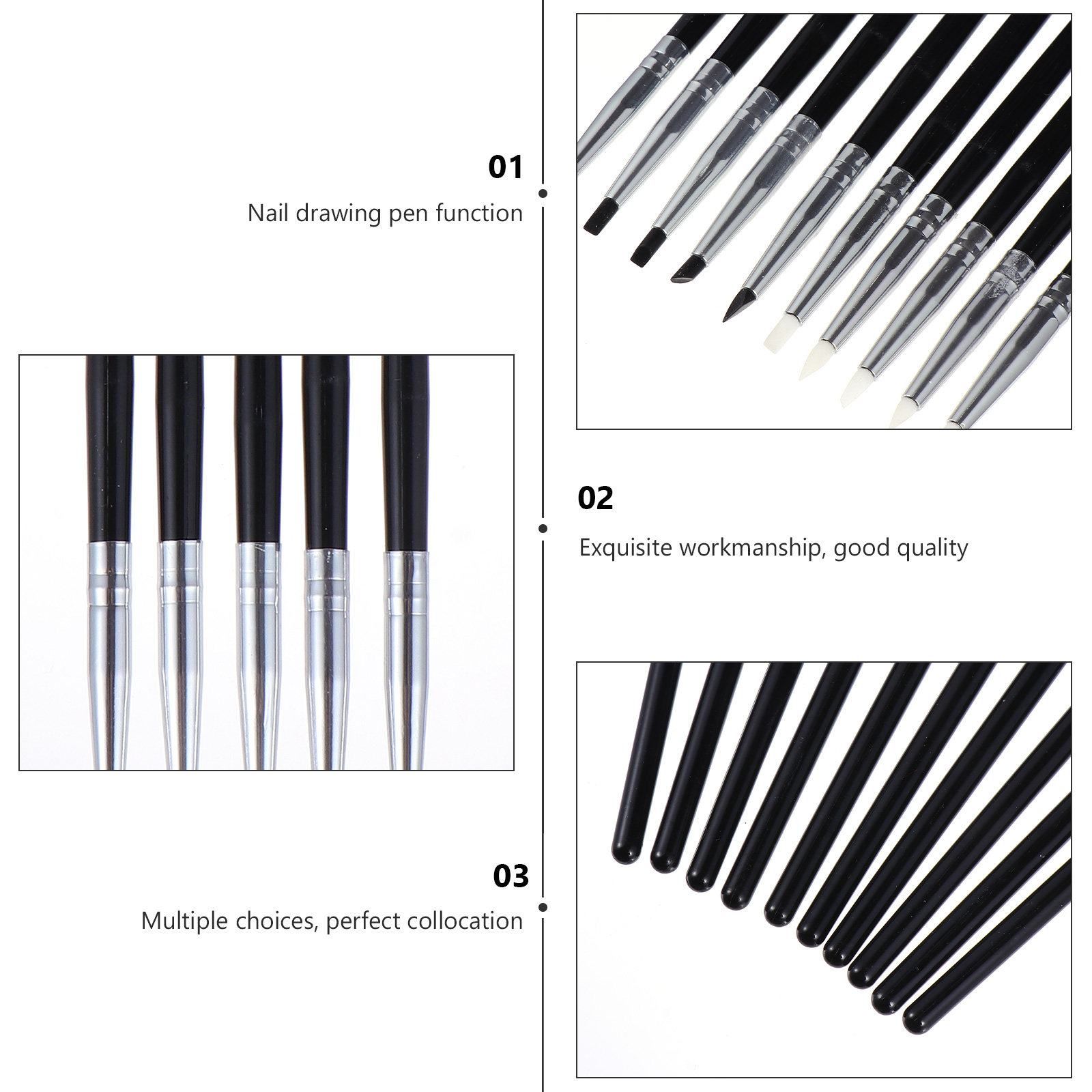 10개 실리콘 네일 아트 조각 펜 재사용 가능 네일 도 - Nail Art Dotting Tool 리뷰 및 가격