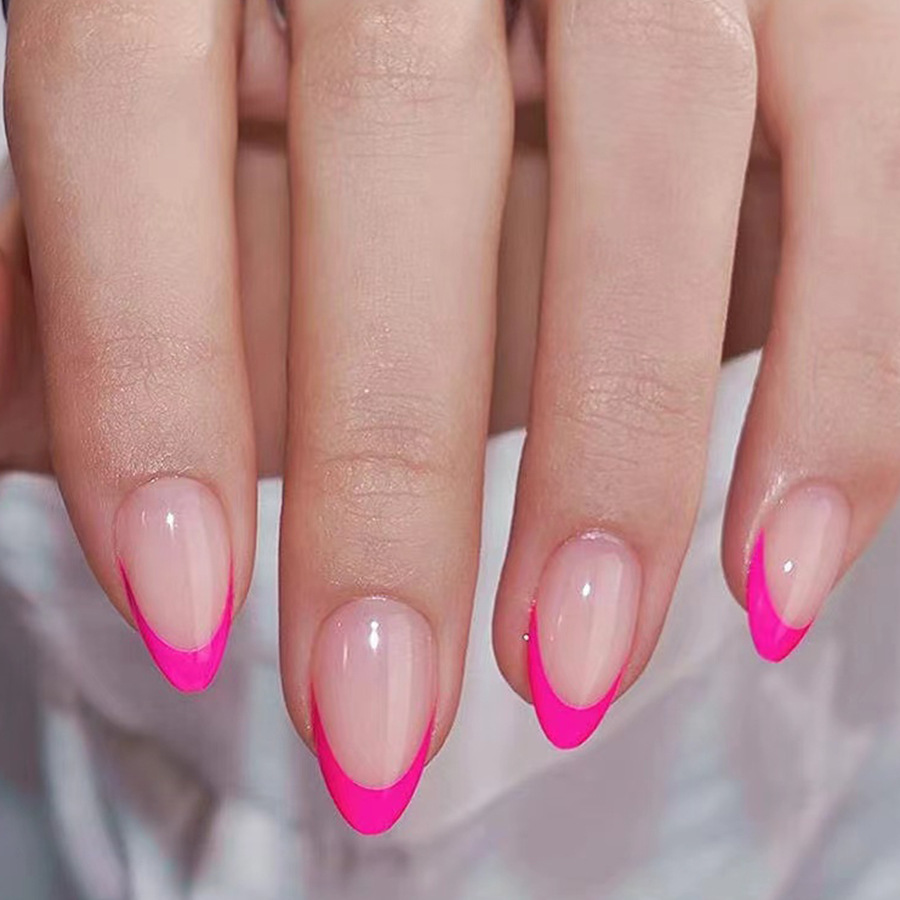 24개입 착용 가능한 인조 손톱 세트, 심플한 프렌치  - Nail Art Simple 리뷰 및 가격