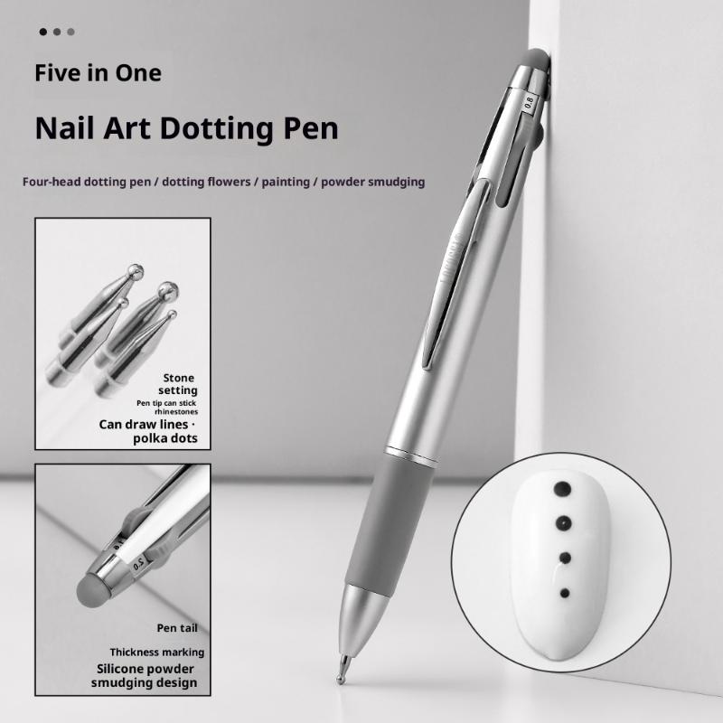 4in1 0.8/1.0/1.6/2.0mm 네일 도트 펜 - Nail Art Dotting Tool 리뷰 및 가격