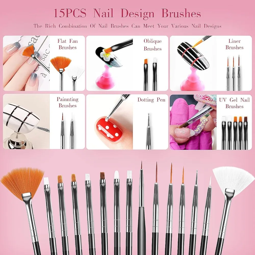 32개 네일 아트 브러쉬, 아크릴 브러쉬, 초보자를 위 - Nail Art Dotting Tool 리뷰 및 가격