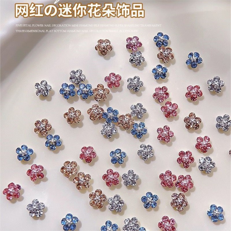 20PCS 3D 미니 매화 꽃 다이아몬드 네일 아트 참 - Nail Art Zone 리뷰 및 가격