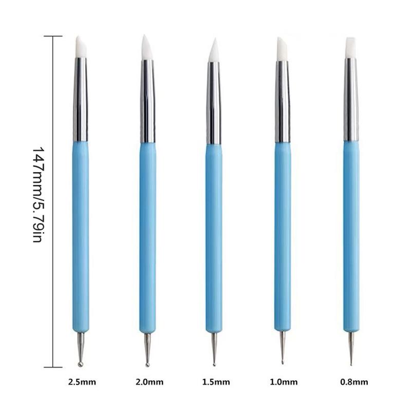 1/10/15개 듀얼 엔드 실리콘 네일 아트 펜 라인스 - Nail Art Dotting Tool 리뷰 및 가격