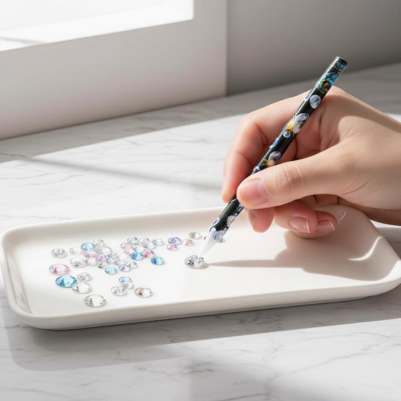 1Pcs 네일 아트 왁스 펜슬 라인스톤 픽업 도구 전문 - Nail Art Dotting Tool 리뷰 및 가격
