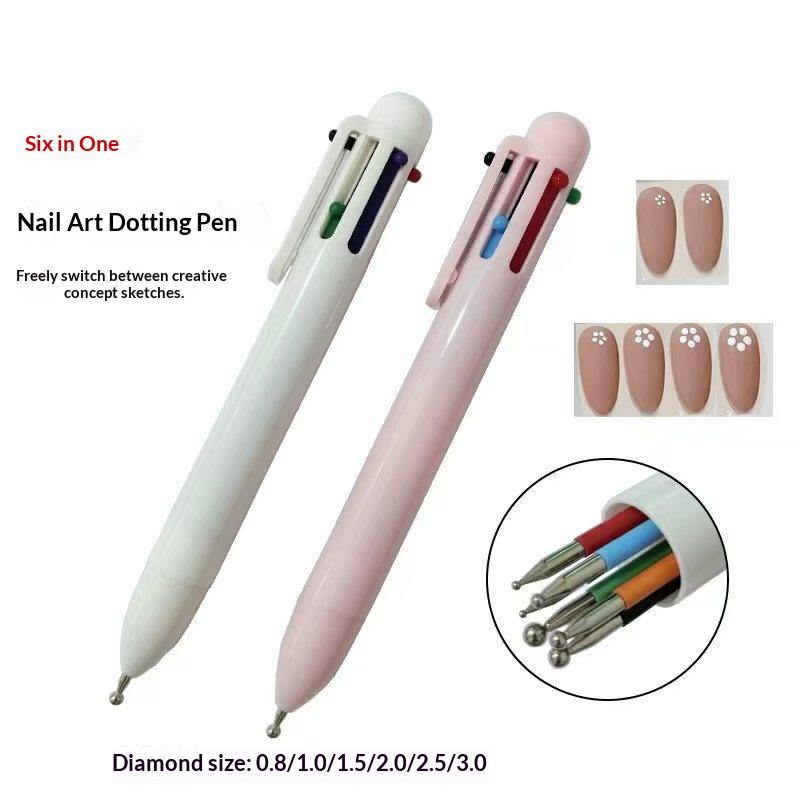 6 in 1 네일 아트 도팅펜 페인팅 드로잉 카빙 라인 - Nail Art Dotting Tool 리뷰 및 가격
