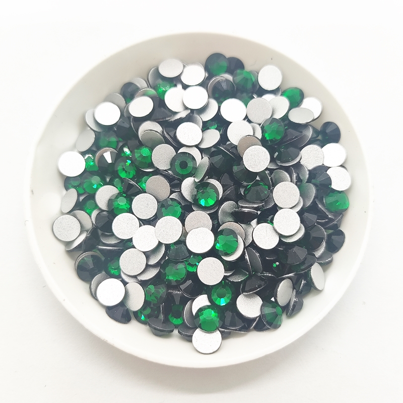 SS3-SS60 진녹색 유리 플랫백 라인스톤 에메랄드  - Nail Art Emerald Green 리뷰 및 가격