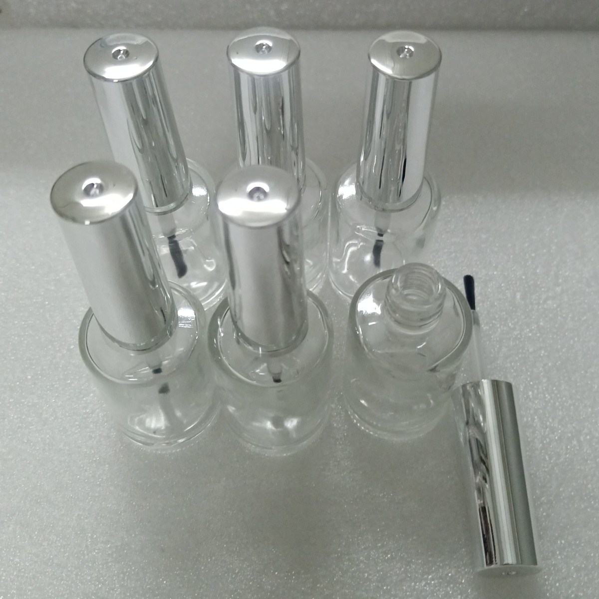 13ml 6개입 투명 유리 네일 폴리쉬 병, 브러쉬와  - Nail Art Simple 리뷰 및 가격