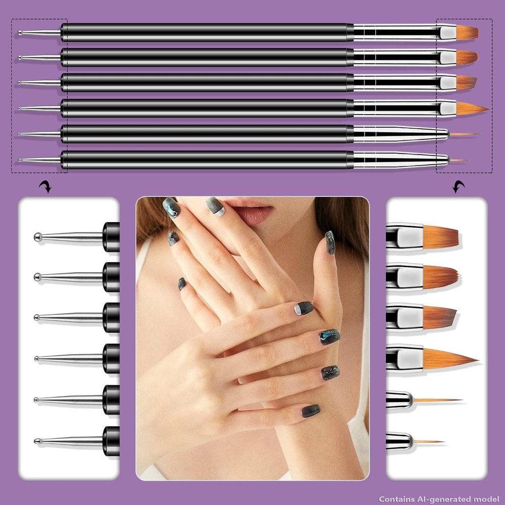 양쪽 사용 가능한 네일 아트 도팅 도구 6종 키트, 라 - Nail Art Dotting Tool 리뷰 및 가격