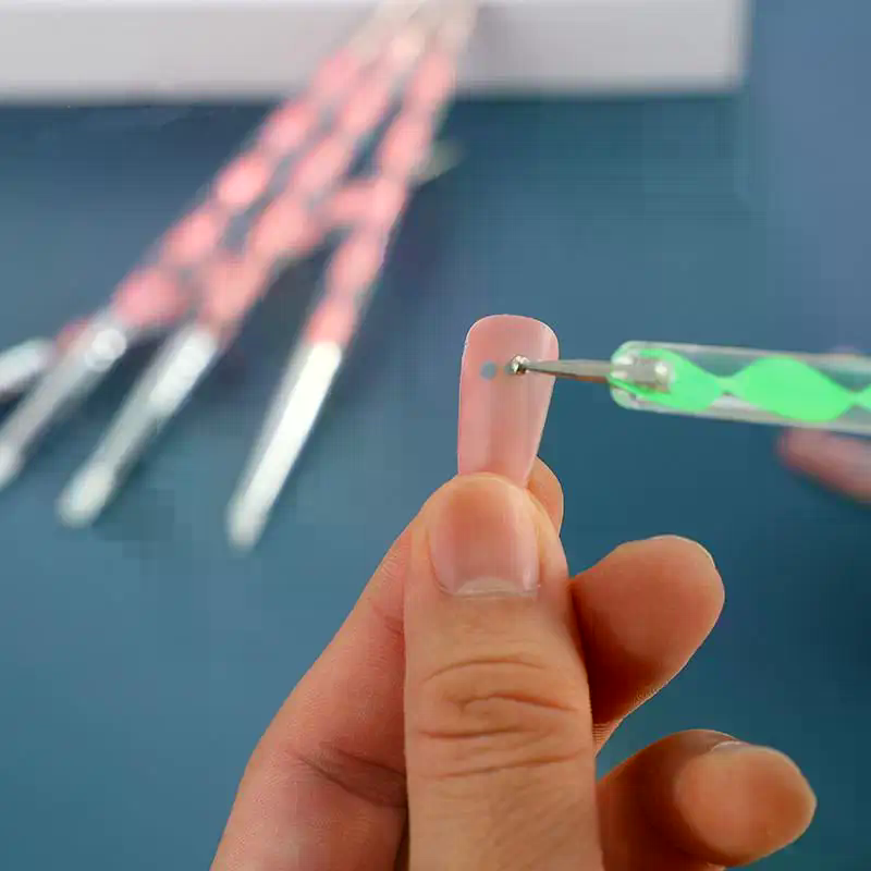 5개 실리콘 클레이 조각 도구, 브러쉬 모델링, 도트  - Nail Art Dotting Tool 리뷰 및 가격