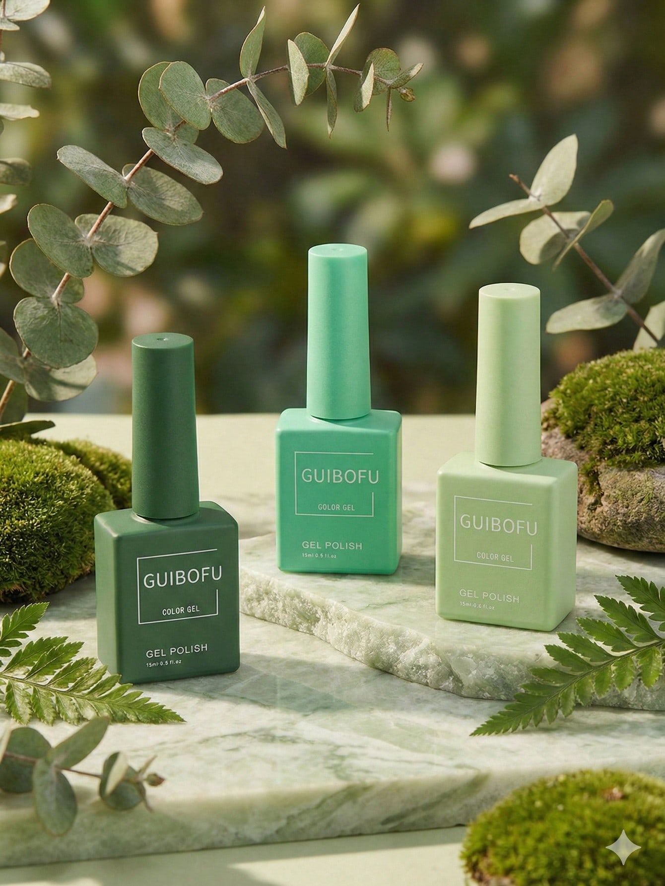 3개/세트 15ml 포레스트 그린 젤 폴리쉬, 다크 에 - Nail Art Emerald Green 리뷰 및 가격
