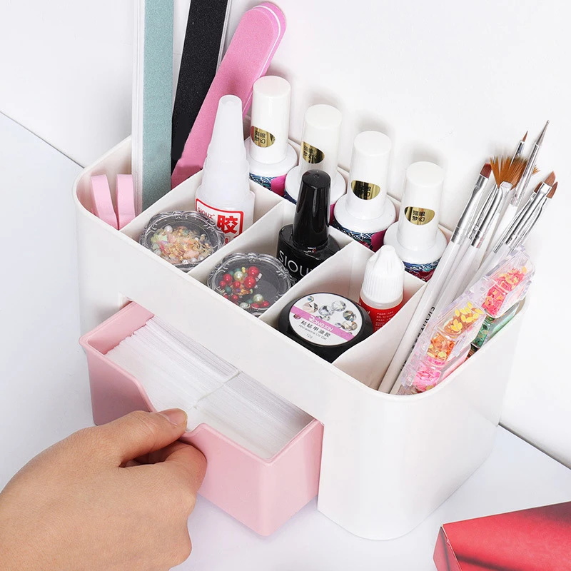 네일 아트 주최자 데스크탑 서랍 화장품 보관 상자 메이 - Nail Art Simple 리뷰 및 가격