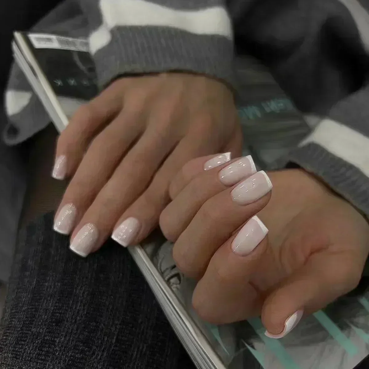 24개 심플 발레 글리터 탈부착 가능한 핑크 그라데이션 - Nail Art Simple 리뷰 및 가격