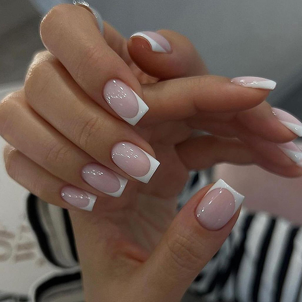 24개 심플 발레 글리터 탈부착 가능한 핑크 그라데이션 - Nail Art Simple 리뷰 및 가격