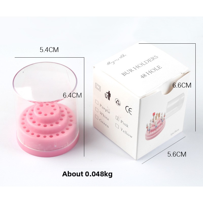1PC 간단한 48 홀 전문 네일 아트 드릴 비트 홀더 - Nail Art Simple 리뷰 및 가격